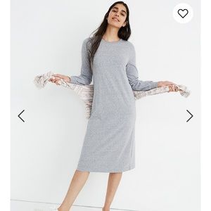 Madewell Long Sleeve Tee Midi Dress Medium